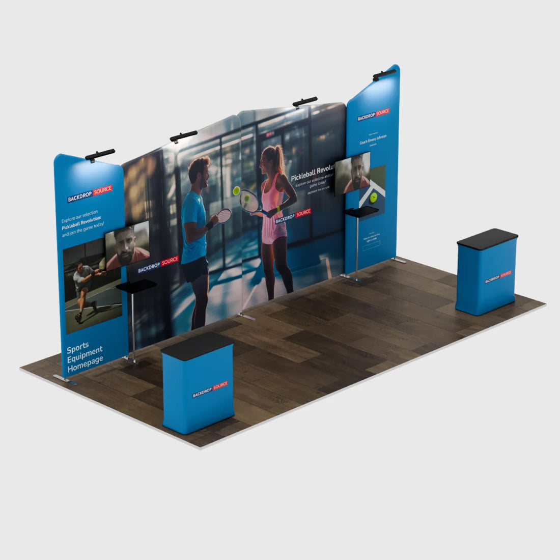 Présentoir portable 6 m x 3 m - Modèle 2 