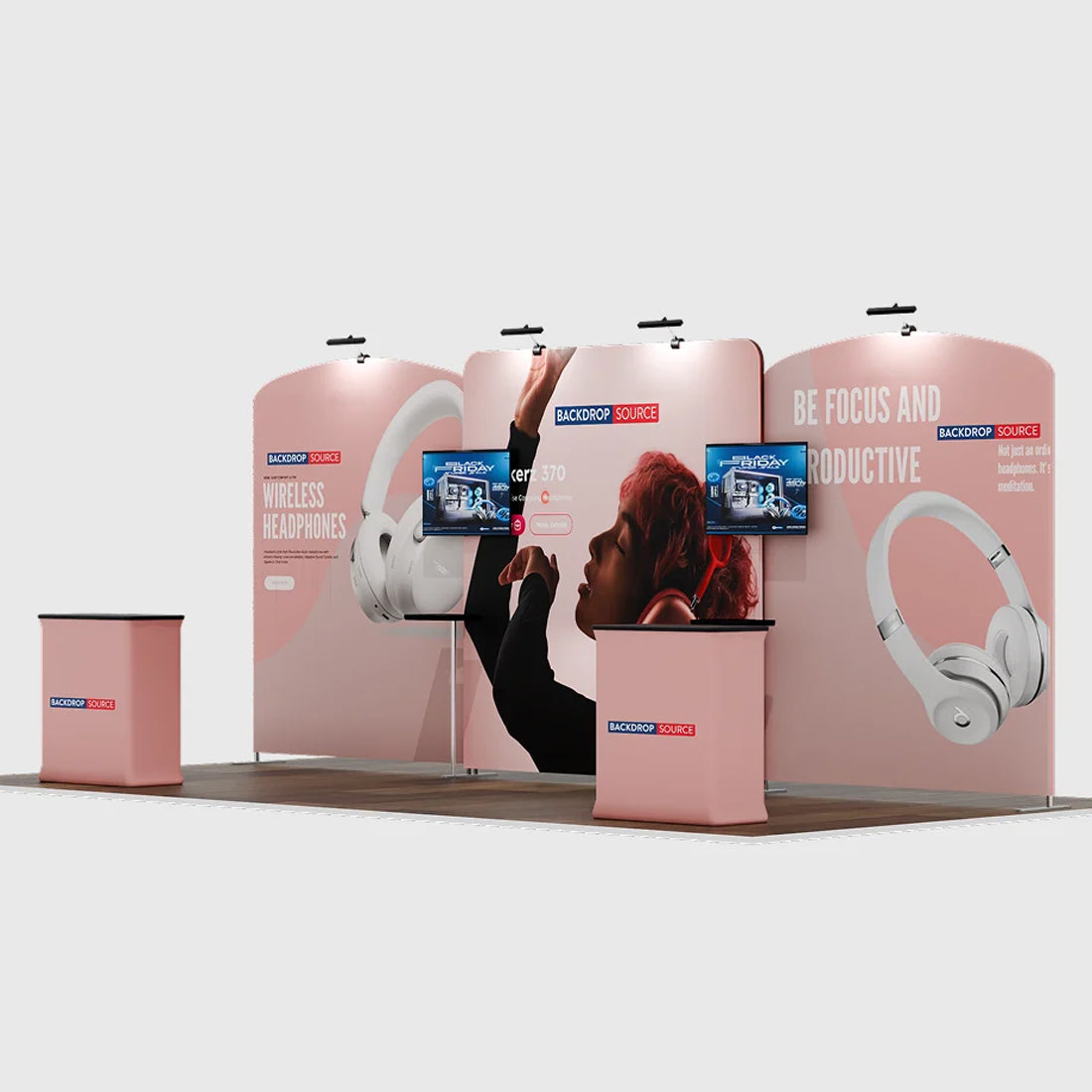 Portable Exhibit Display 20ft x 10ft - Model 10