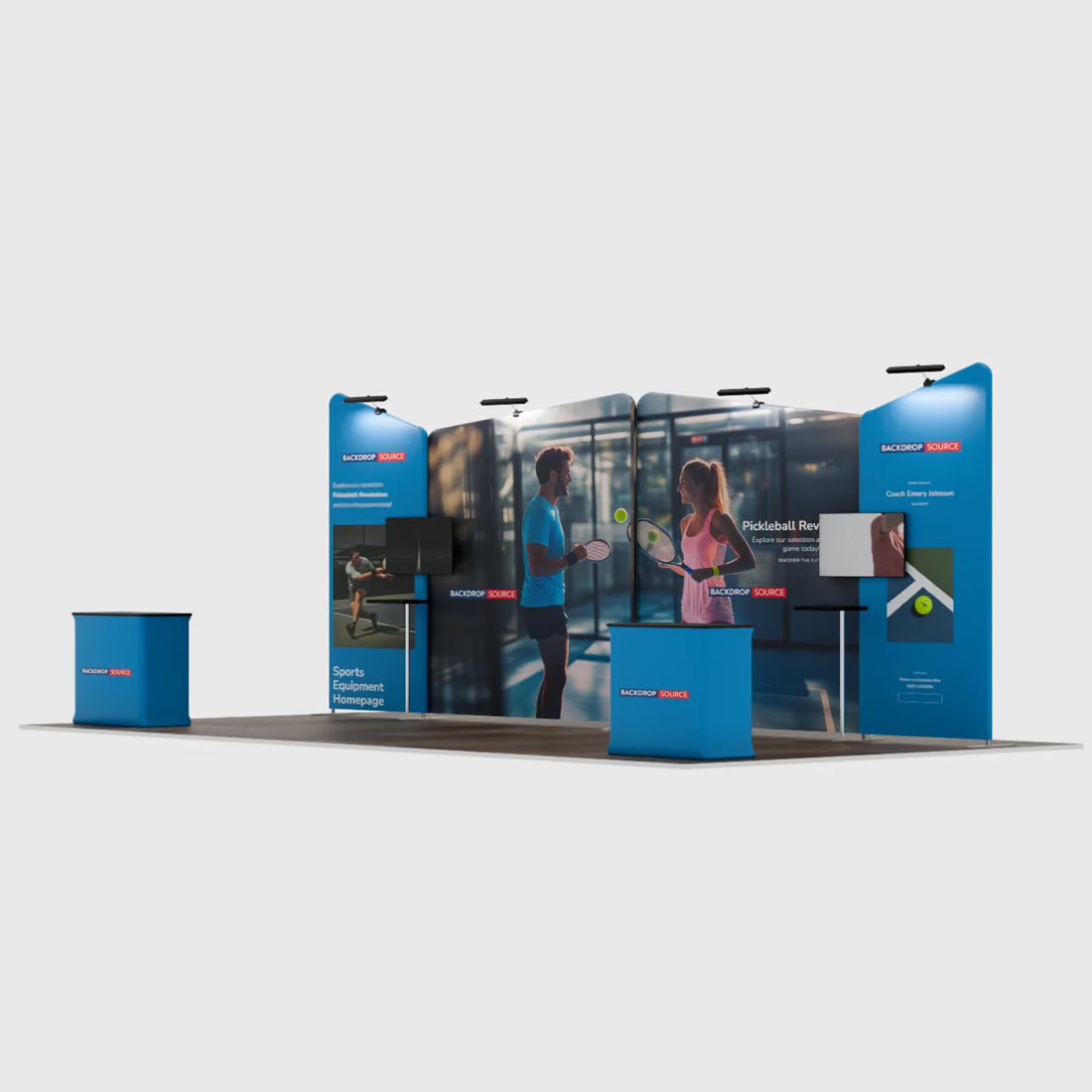 Présentoir portable 6 m x 3 m - Modèle 2 