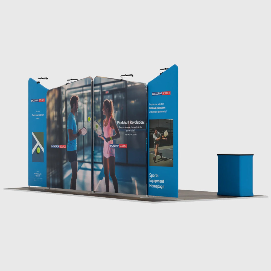 Présentoir portable 6 m x 3 m - Modèle 2 