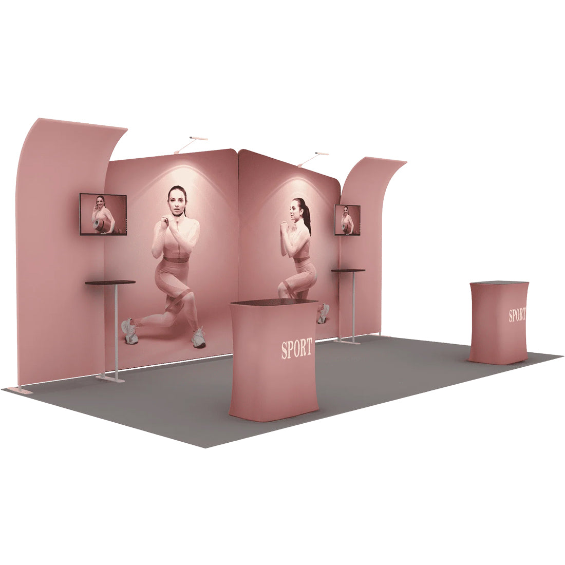 Présentoir portable 6 m x 3 m - Modèle 3 