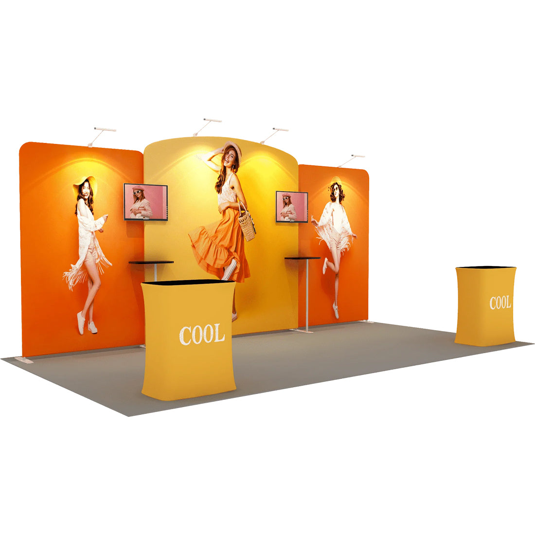 Présentoir portable 6,10 m x 3,05 m - Modèle 7 