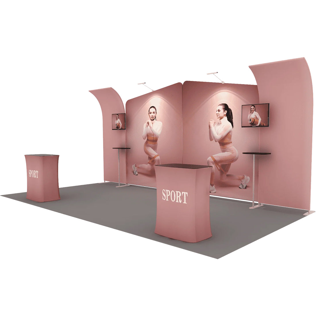 Présentoir portable 6 m x 3 m - Modèle 3 