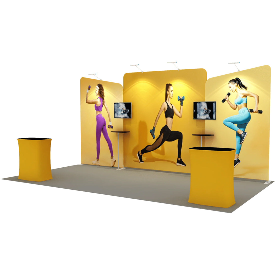 Présentoir portable 6,10 m x 3 m - Modèle 6 