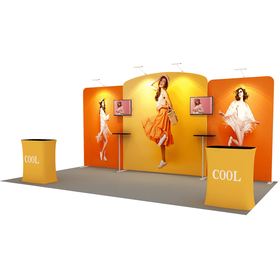Présentoir portable 6,10 m x 3,05 m - Modèle 7 