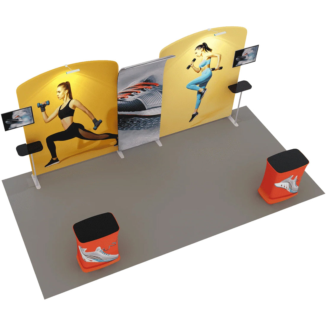 Présentoir portable 6 m x 3 m - Modèle 9 