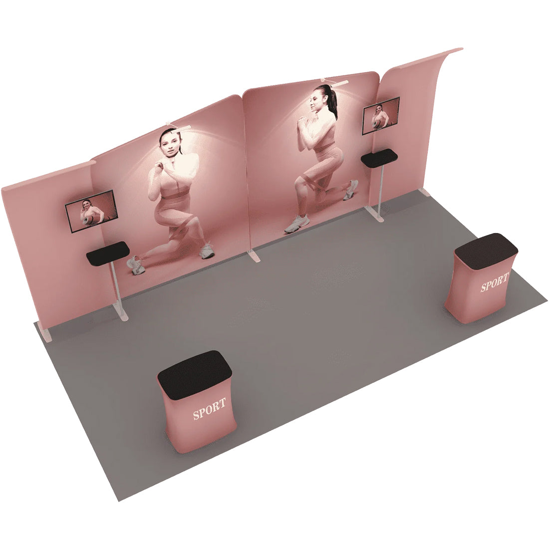Présentoir portable 6 m x 3 m - Modèle 3 
