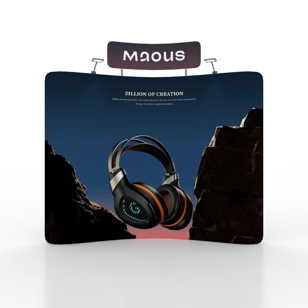 Curved Top Header Display