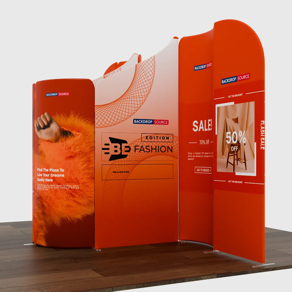 Magnetic Fabric Booth Display - Model 1 (13 x 10ft)