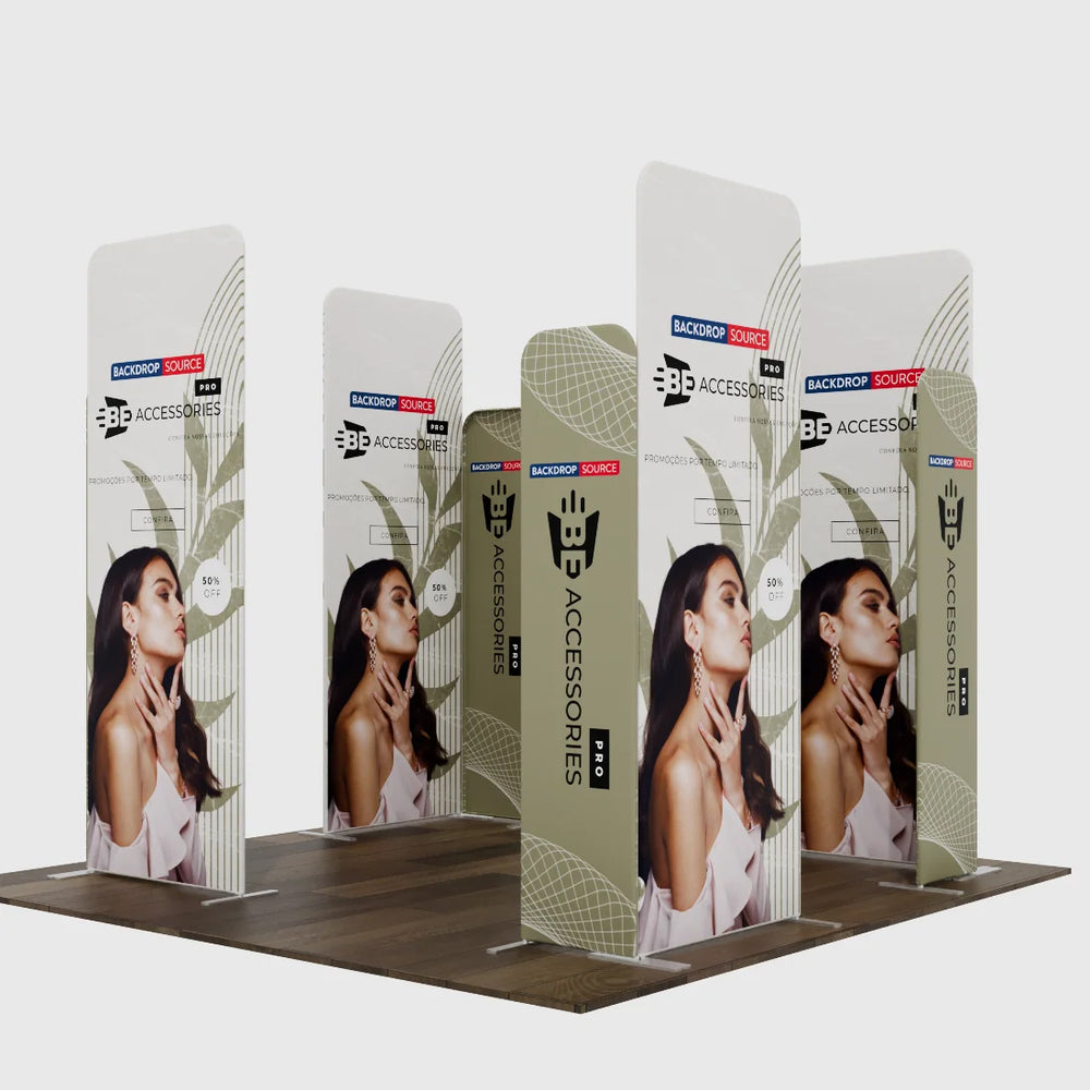 Magnetic Fabric Booth Display - Model 4 (10 x 10ft)