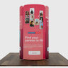 6.5x6.5 Magnetic Fabric Booth Wall with 4 Curved Panels