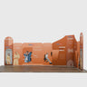 20x20 Magnetic Fabric Booth Wall with Mixed Curved & Angled Panels