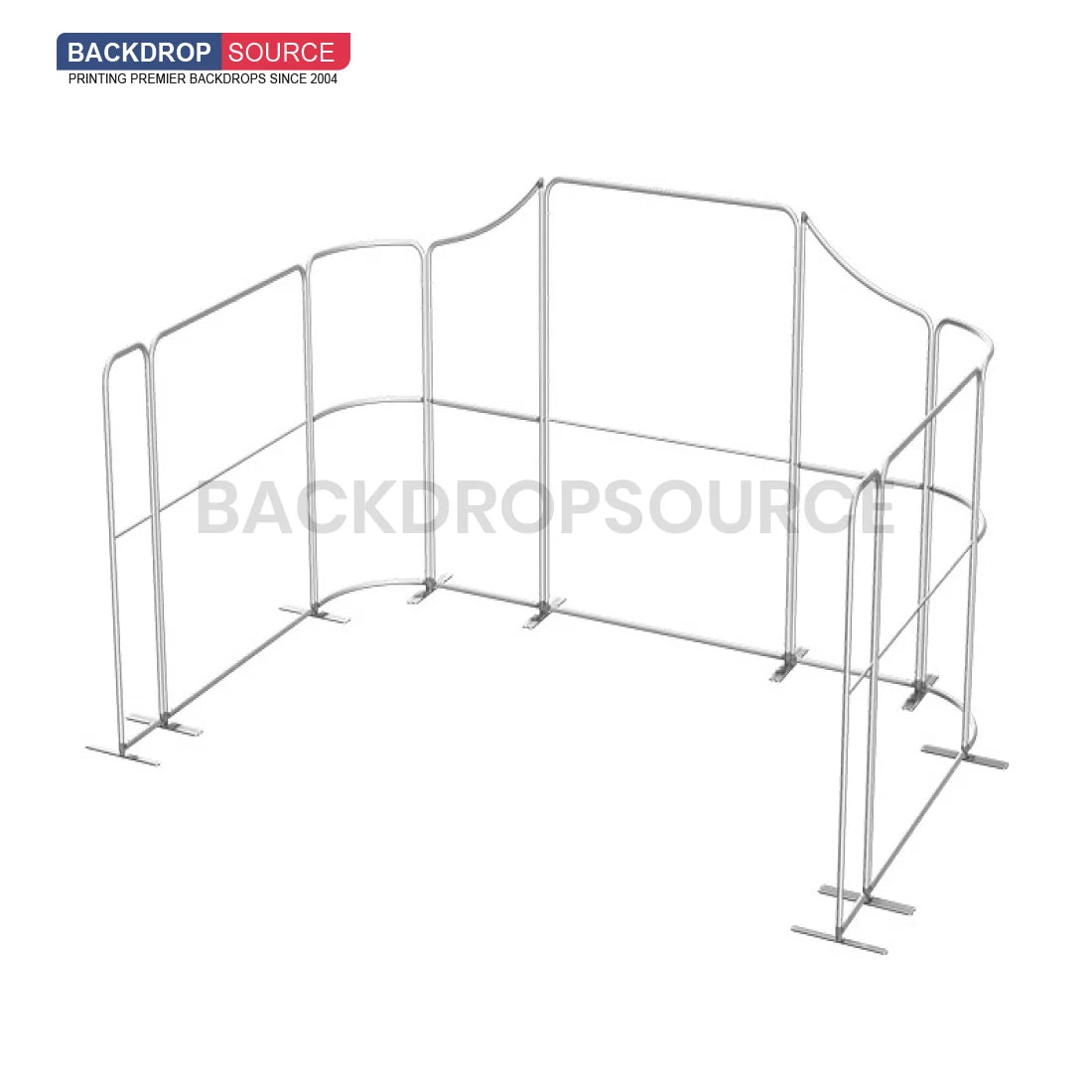 16.4x10 Magnetic Fabric Booth Wall with 9 Panels