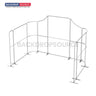 16.4x10 Magnetic Fabric Booth Wall with 9 Panels