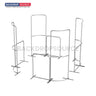 10x10 Magnetic Fabric Booth Wall with Curved & Straight Panels