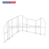 16.4x16.4 Magnetic Fabric Booth Wall with 10 Panels