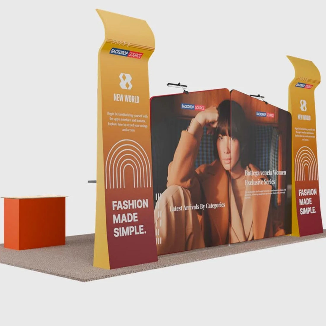 Portable Exhibit Display 20ft x 10ft - Model 22