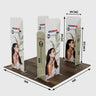 Magnetic Fabric Booth Display - Model 4 (10 x 10ft)