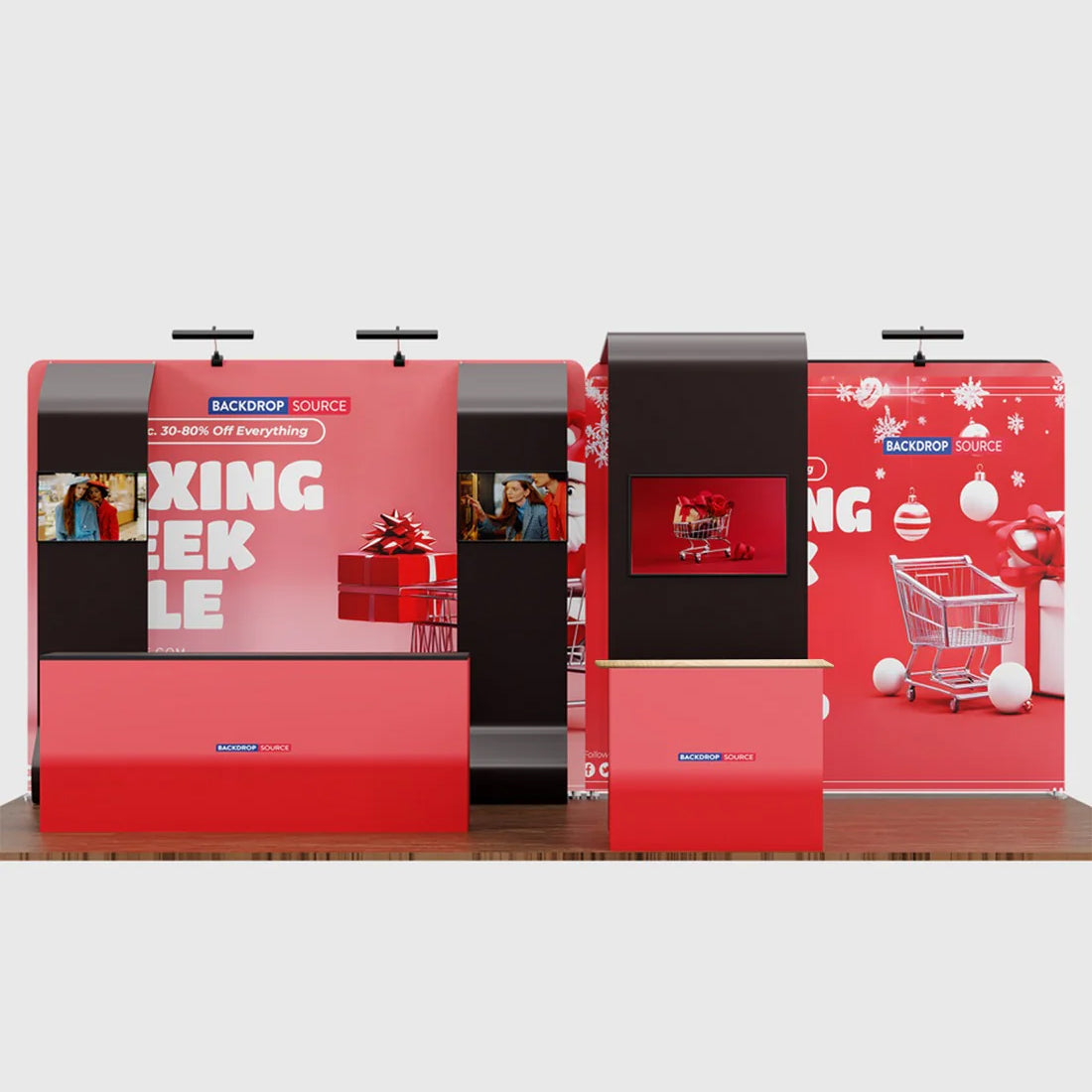 Présentoir portable 6 m x 3 m - Modèle 20 