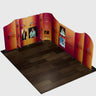 16.4x16.4 Magnetic Fabric Booth Wall with 10 Panels