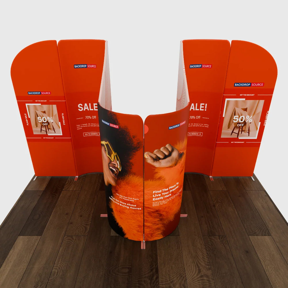 Magnetic Fabric Booth Display - Model 1 (13 x 10ft)