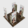 Magnetic Fabric Booth Display - Model 4 (10 x 10ft)