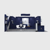 20x10 Straight Backdrop with Shelf Exhibition Kit
