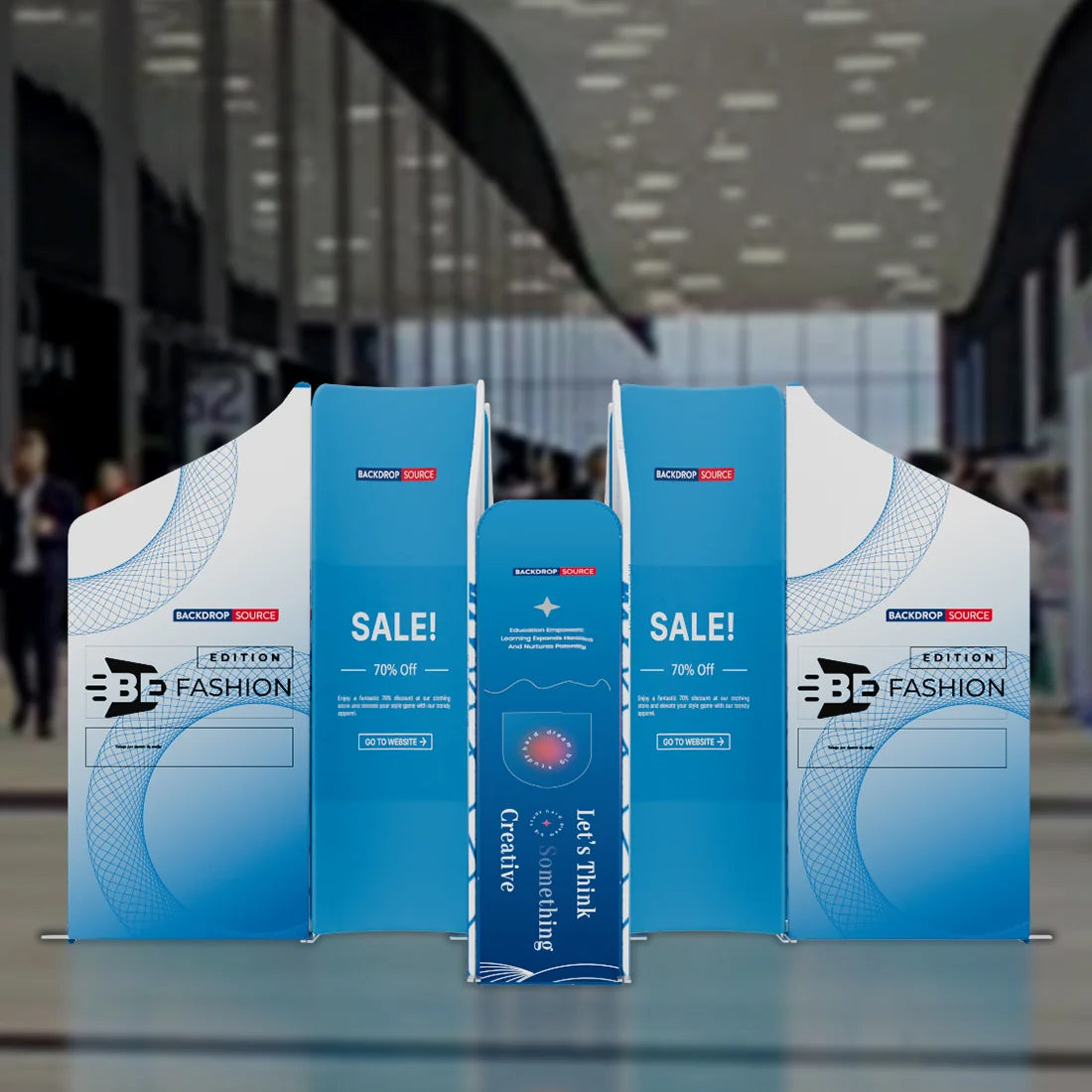 Magnetic Fabric Booth Display - Model 4 (13 x 13ft)