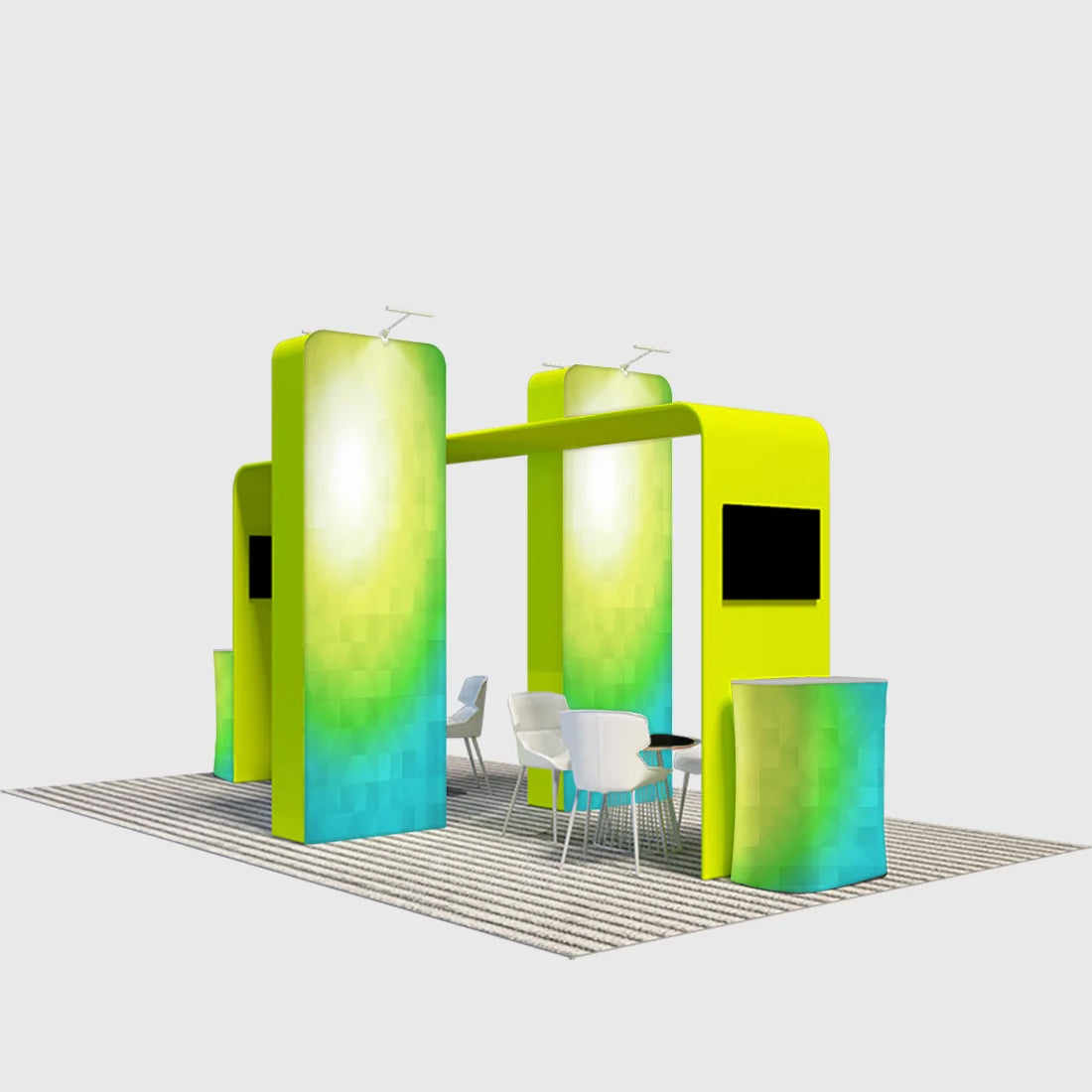 L'élégance des boîtes 3D et de l'arche carrée 