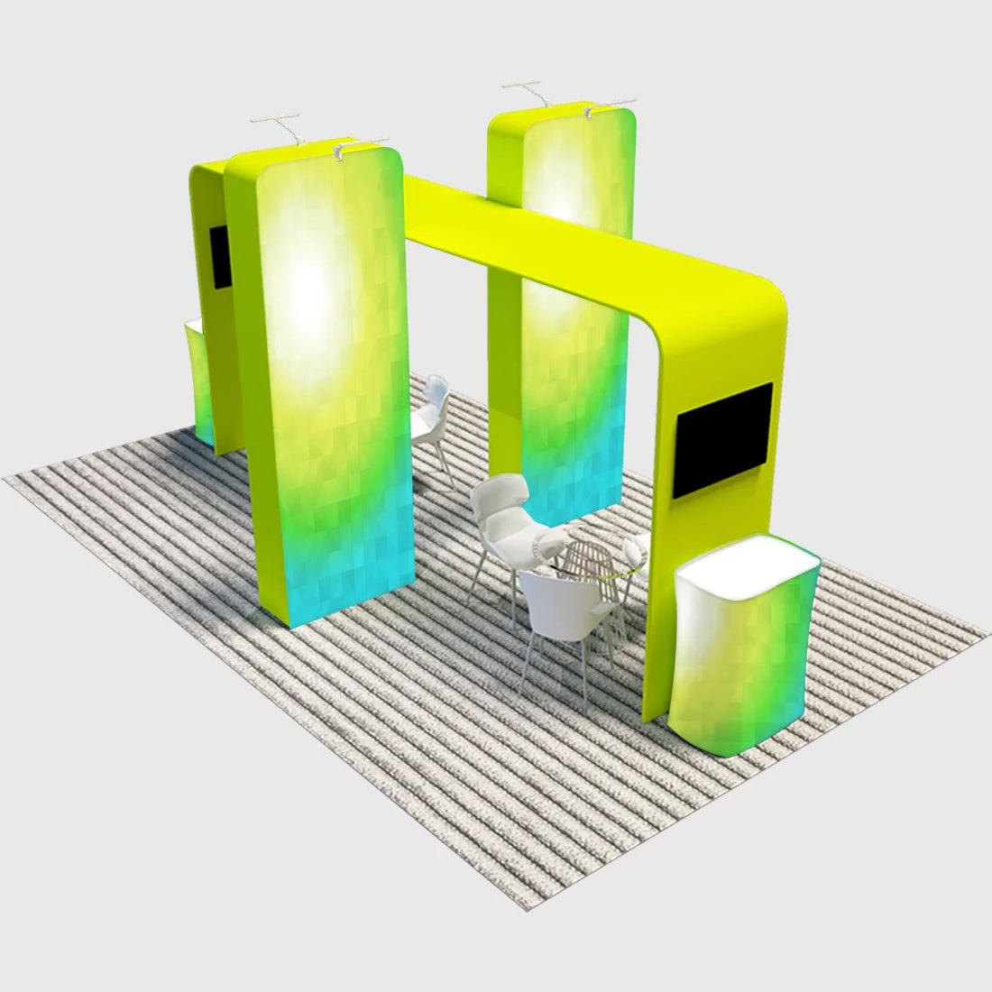 L'élégance des boîtes 3D et de l'arche carrée 