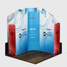 Magnetic Fabric Booth Display - Model 4 (13 x 13ft)