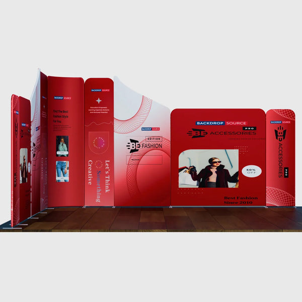 Magnetic Fabric Booth Display - Model 5 (13 x 13ft)