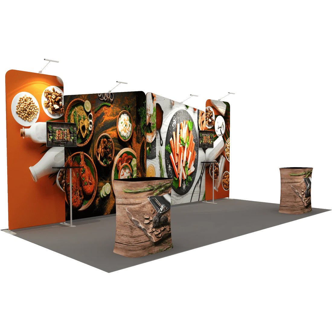 Présentoir portable 6 m x 3 m - Modèle 1 