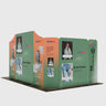 16.4x10 Magnetic Fabric Booth Wall with 9 Panels