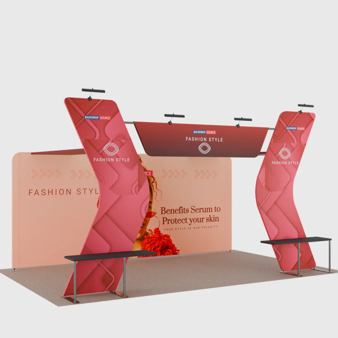 Présentoir portable 6,10 m x 3,05 m - Modèle 17 