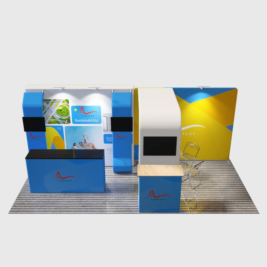 Présentoir portable 6 m x 3 m - Modèle 20 