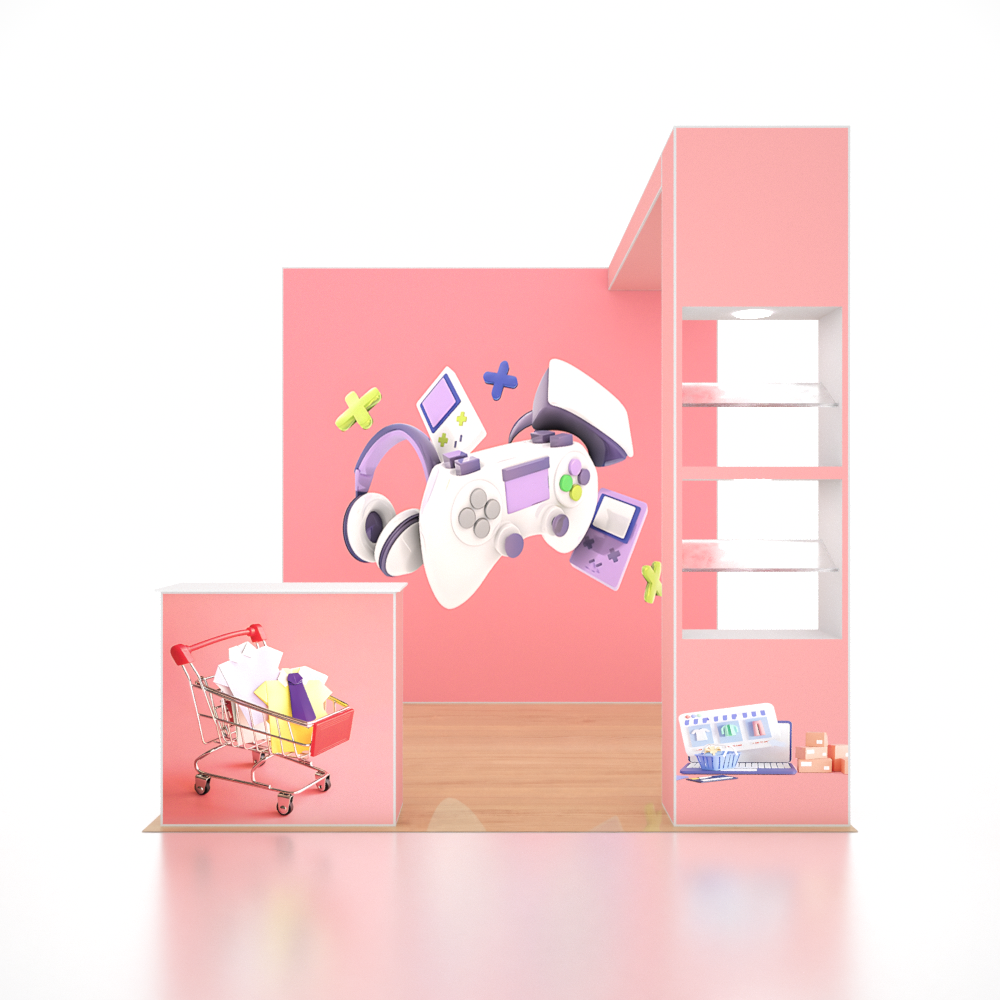 SEG Pro Popup Booth – Model 2(10ft x 10ft)