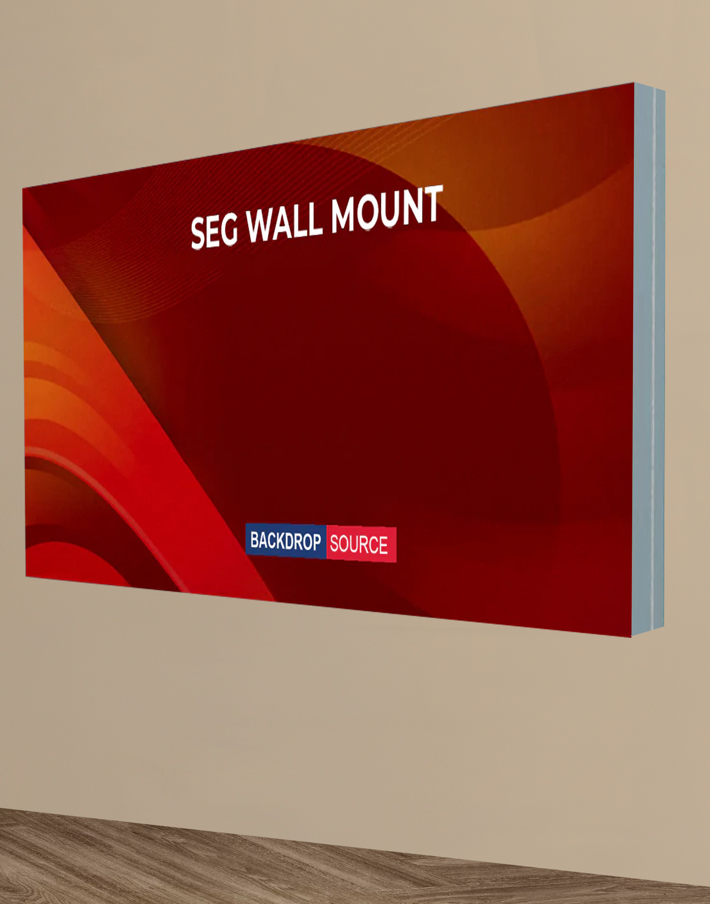 Wall-Mounted SEG Fabric Display – 3.15" & 4.7" Depth