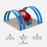 20x10 Booth Kit with Enclosed Meeting Pod & 4 Round Arches