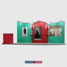 20x10 Round Top with Inclined Straight Exhibition Kit