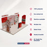 20x10 Booth Kit with Round-Top Backwall, Shelving & Counter