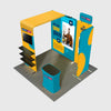 Présentoir portable 3 m x 3 m - Modèle 31 