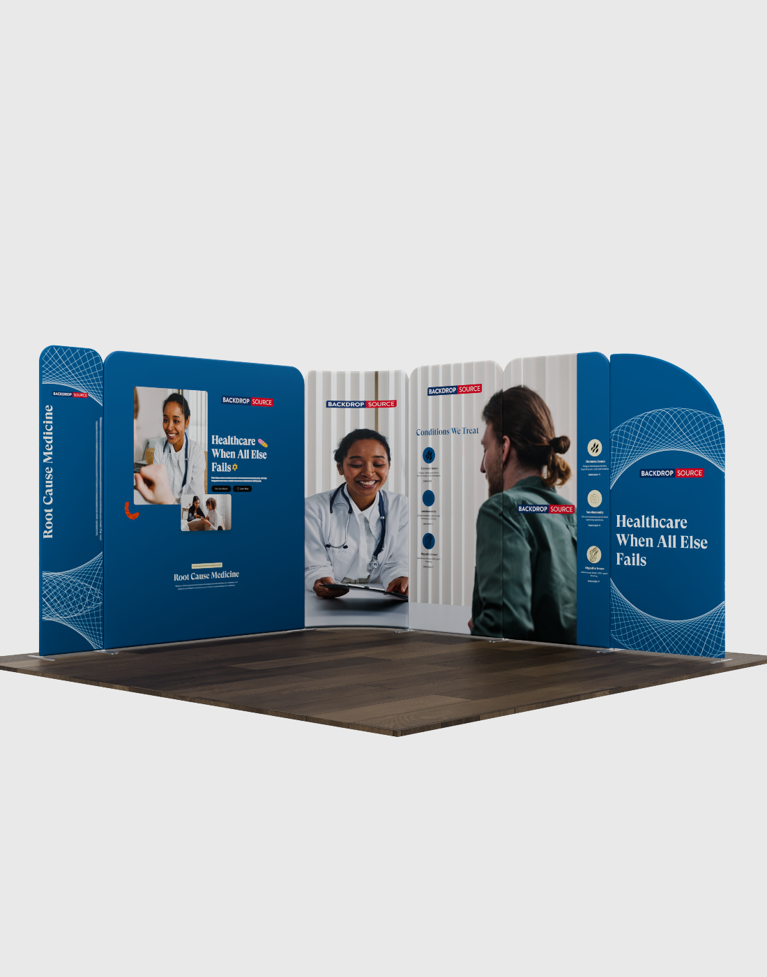 Magnetic Fabric Booth Display - Model 3 (10 x 10ft)