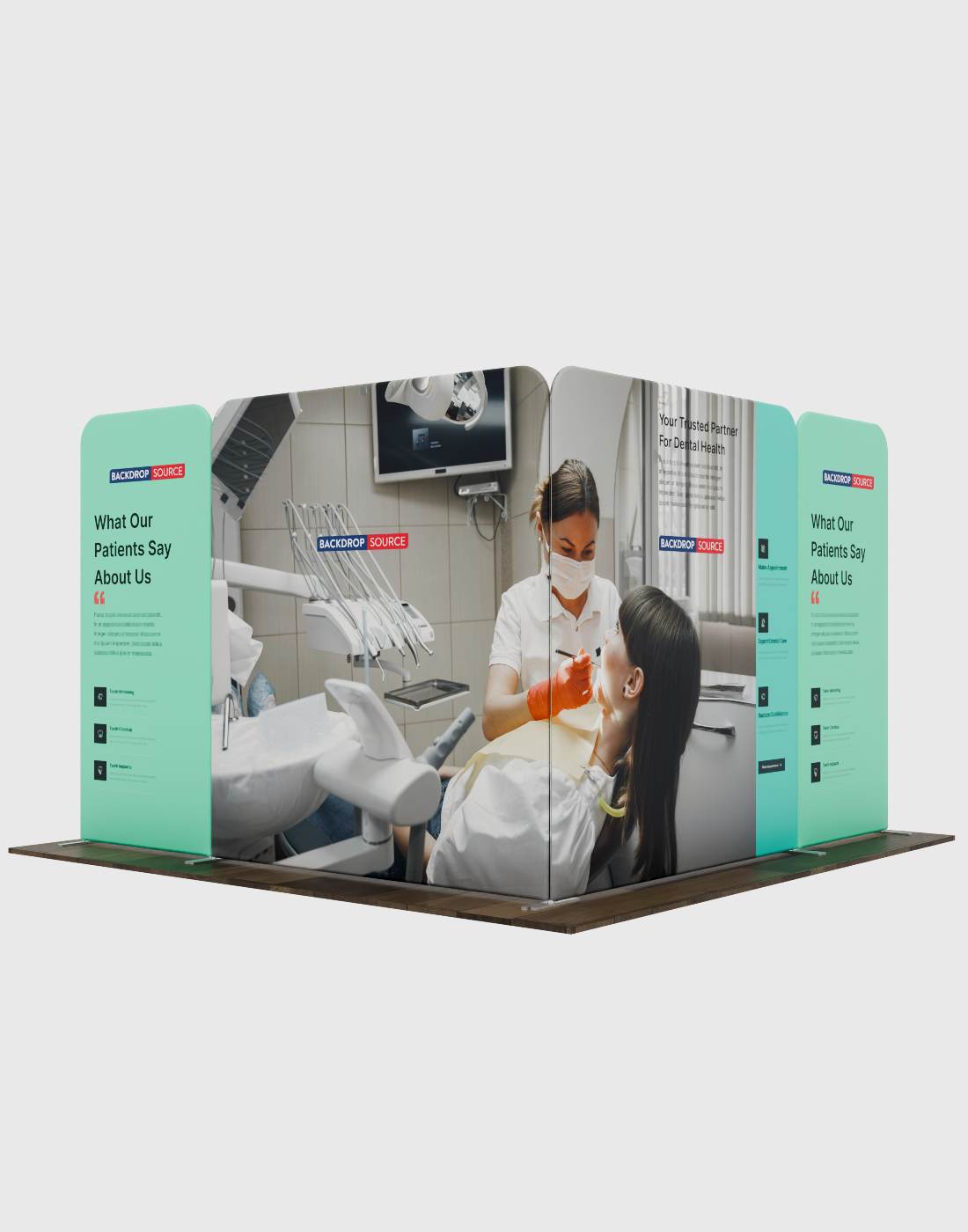 Magnetic Fabric Booth Display - Model 1 (10 x 10ft)