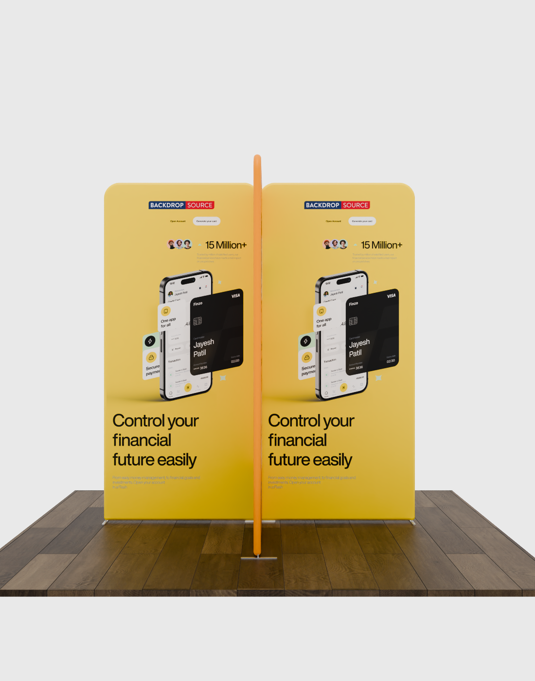 Magnetic Fabric Booth Display - Model 5 (6.5 x 6.5ft)