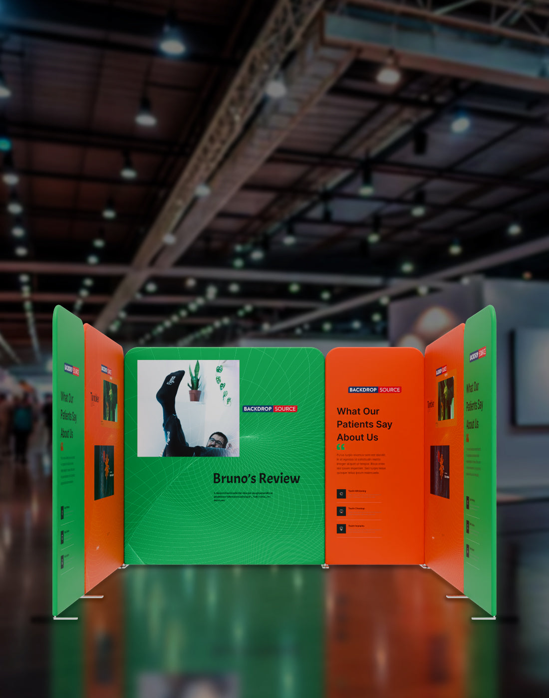 Magnetic Fabric Booth Display - Model 2 (10 x 10ft)