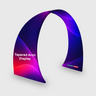 Tapered Curved Fabric Arch Display