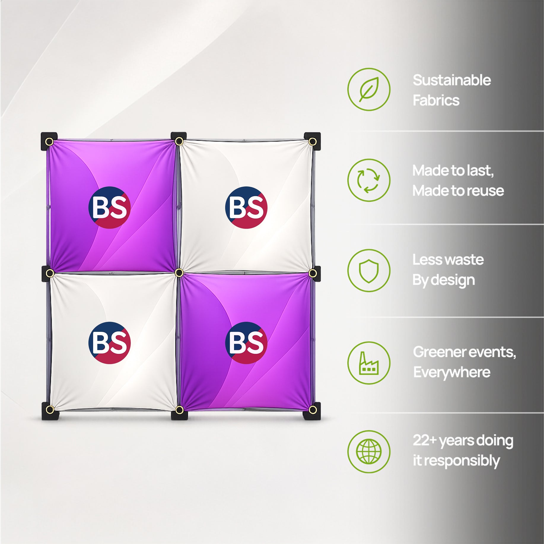 Affichage escamotable GeoMetrix Grid Display 2 x 2