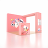 10x10 SEG Popup Booth with L-Arch Wall, LED Showcase & Counter