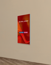 Wall-Mounted SEG Fabric display - 0.8" Depth